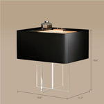 Load image into Gallery viewer, Smart Nightstand with Transparent Acrylic Legs and Motion Sensor LED Light
