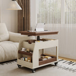 Load image into Gallery viewer, Lift Top Coffee Table with Hidden Storage Rolling Wheels Modern Multifunctional Desk Design for Living Room
