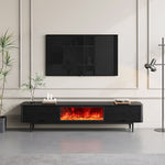Load image into Gallery viewer, Electric Fireplace TV Stand Flame Effect with 3 Color LED Lights for 65 to 75 inches TVs
