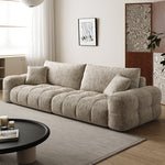 Load image into Gallery viewer, Modern Tufted Chenille Sofa with Deep Adjustable Seating
