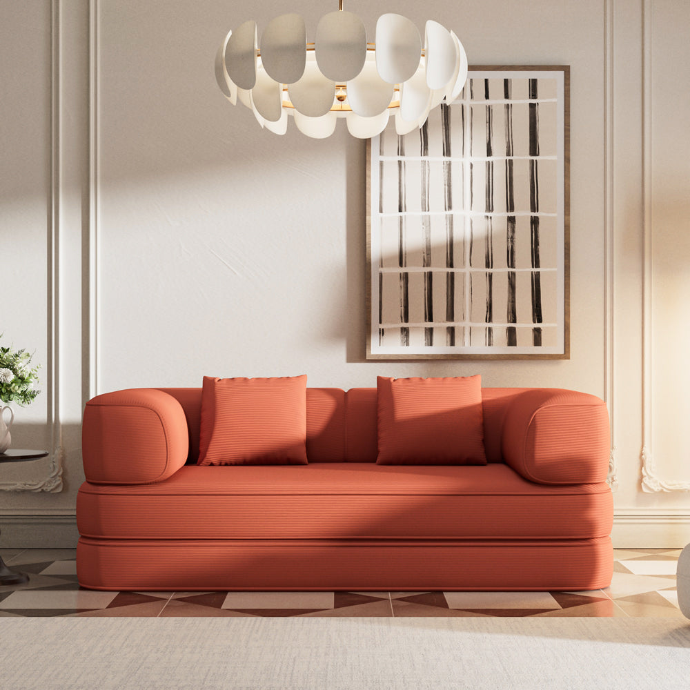 Sofa Bed Space-Saving Metal Frame Design Stylish