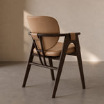 Load image into Gallery viewer, Modern Upholstered Dining Chair with Solid Wood Frame and Armrests 1 Piece
