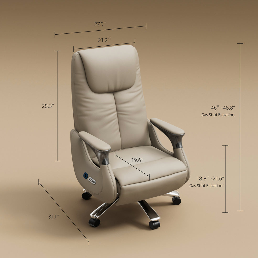 Luxury Ergonomic Massage Chair with Heating Ventilation and Smart Voice Control