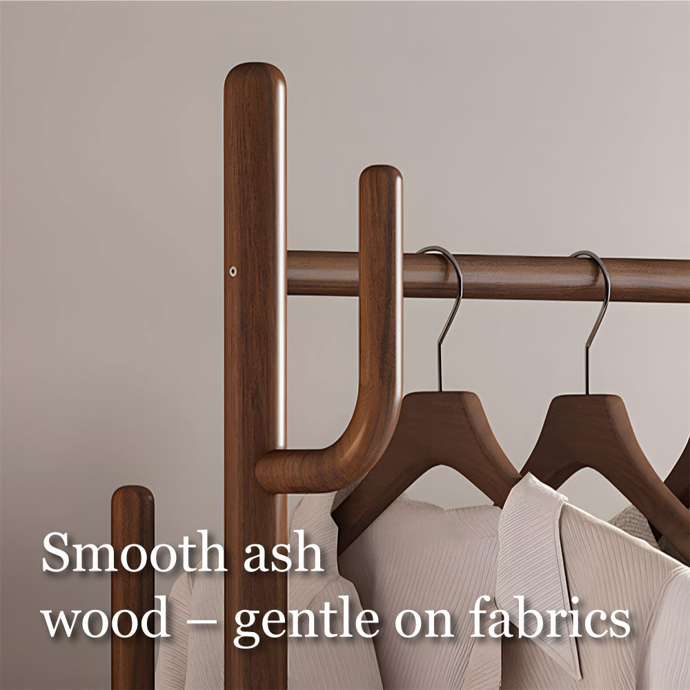 71.37'' Coat Rack with Storage Drawers Modern Multifunctional Organizer  Space-Saving Design Smooth Mobility