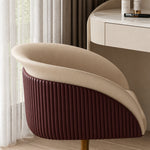Load image into Gallery viewer, Modern Luxury Swivel Accent Chair Upholstered Vanity Chair with Gold Pedestal Base 1 Piece

