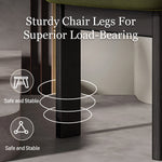 Load image into Gallery viewer, Modern Sculptural Dining Chair Set of 2 Solid Wood Frame Upholstered Seat Curved Loop Back Accent Chair
