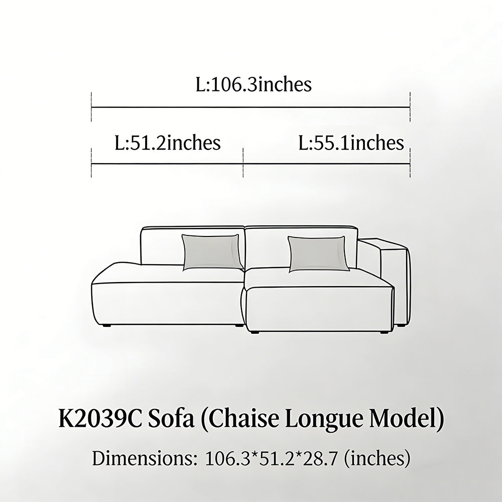 Modern Modular Washable Fabric Sectional Sofa