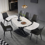 Load image into Gallery viewer, 46.8&quot;-70.2&quot; Versatile Elegant Extending Dining Table with Rotating Top Perfect for Modern Living Spaces
