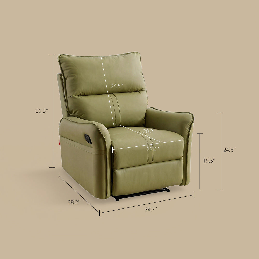 Electric Power Recliner Chair with Rocking & Swivel Function Modern Comfort Lounge Chair