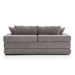 Load image into Gallery viewer, 70&#39;&#39;-78&#39;&#39;Convertible Sofa Bed Tufted Cushion Armrest Foldable Design in Grey Fabric Upholstery
