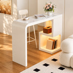 Load image into Gallery viewer, Black and White Finish Marble Surface Home Coffee Bar Table Set
