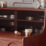 Load image into Gallery viewer, Brown Makeup Vanity Table Set with LED Mirror &amp; Stool
