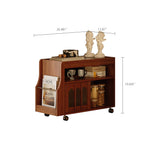 Load image into Gallery viewer, 26.48&quot; Mid-Century Sideboard Side Table Adjustable Shelf Arched Door Design Vintage Style
