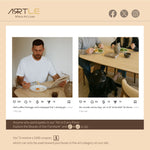 Load image into Gallery viewer, Dining Table with Ceramic Stone Top Wooden Base Modern Elegant Design for Dining Room
