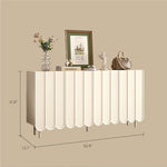 Load image into Gallery viewer, 62.9'' Modern White Shoe Cabinet with Large Storage Multi-Layer Entryway Organizer with Rounded Design
