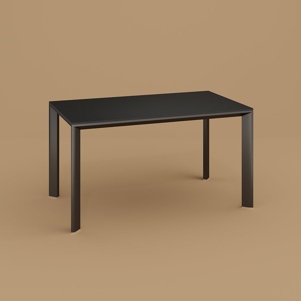 54.6''/ 62.4'' Dining Table Modern Style Elegant Design Spacious Surface for Dining and Gathering