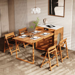 Load image into Gallery viewer, 73&#39;&#39; Murphy Fold-Out Dining Table with Sintered Stone Top | Space-Saving
