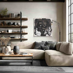 Load image into Gallery viewer, Handmade Abstract Wall Art – Black and White Textured Modern Painting
