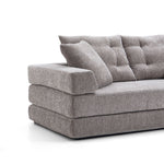 Load image into Gallery viewer, 70&#39;&#39;-78&#39;&#39;Convertible Sofa Bed Tufted Cushion Armrest Foldable Design in Grey Fabric Upholstery
