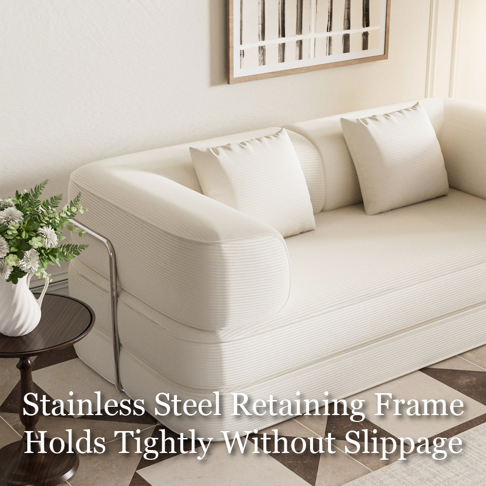 Sofa Bed Space-Saving Metal Frame Design Stylish