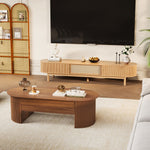 Load image into Gallery viewer, Natural Harmony Living Room Set Rattan TV Console &amp; Lift-Top Coffee Table
