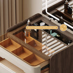 Load image into Gallery viewer, Functional Makeup Vanity Built-in Mirror Ample Storage Space-Saving Design
