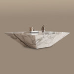 Load image into Gallery viewer, 23''/31''Minimalist Square Coffee Table Modern Marble-Texture Centerpiece

