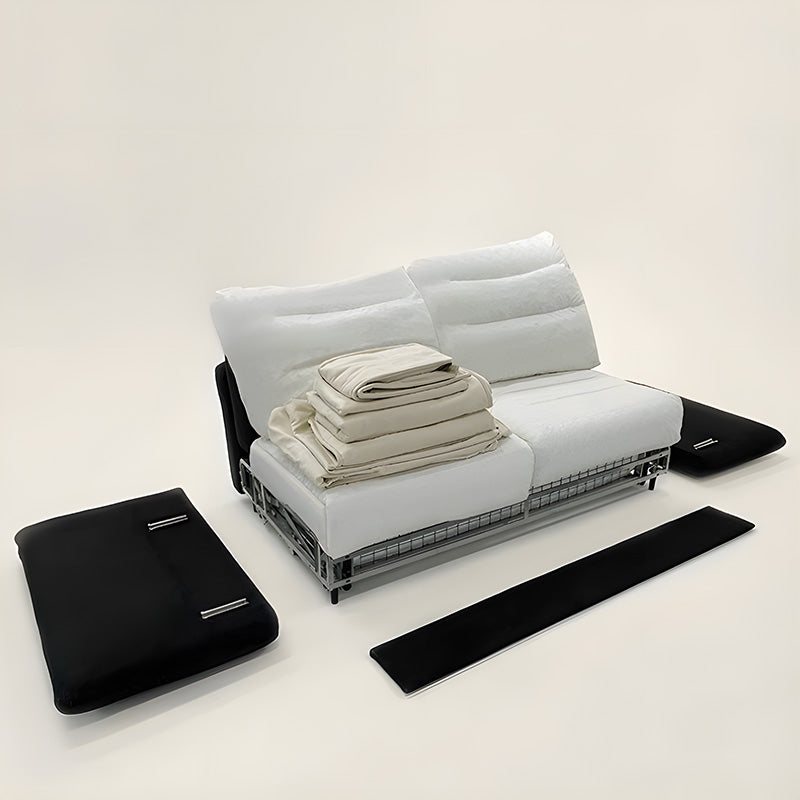 72.1" Convertible Sofa Bed with 3.9" Thick Mattress Modern Design Space-saving Sleeper Sofa for Comfort and Function