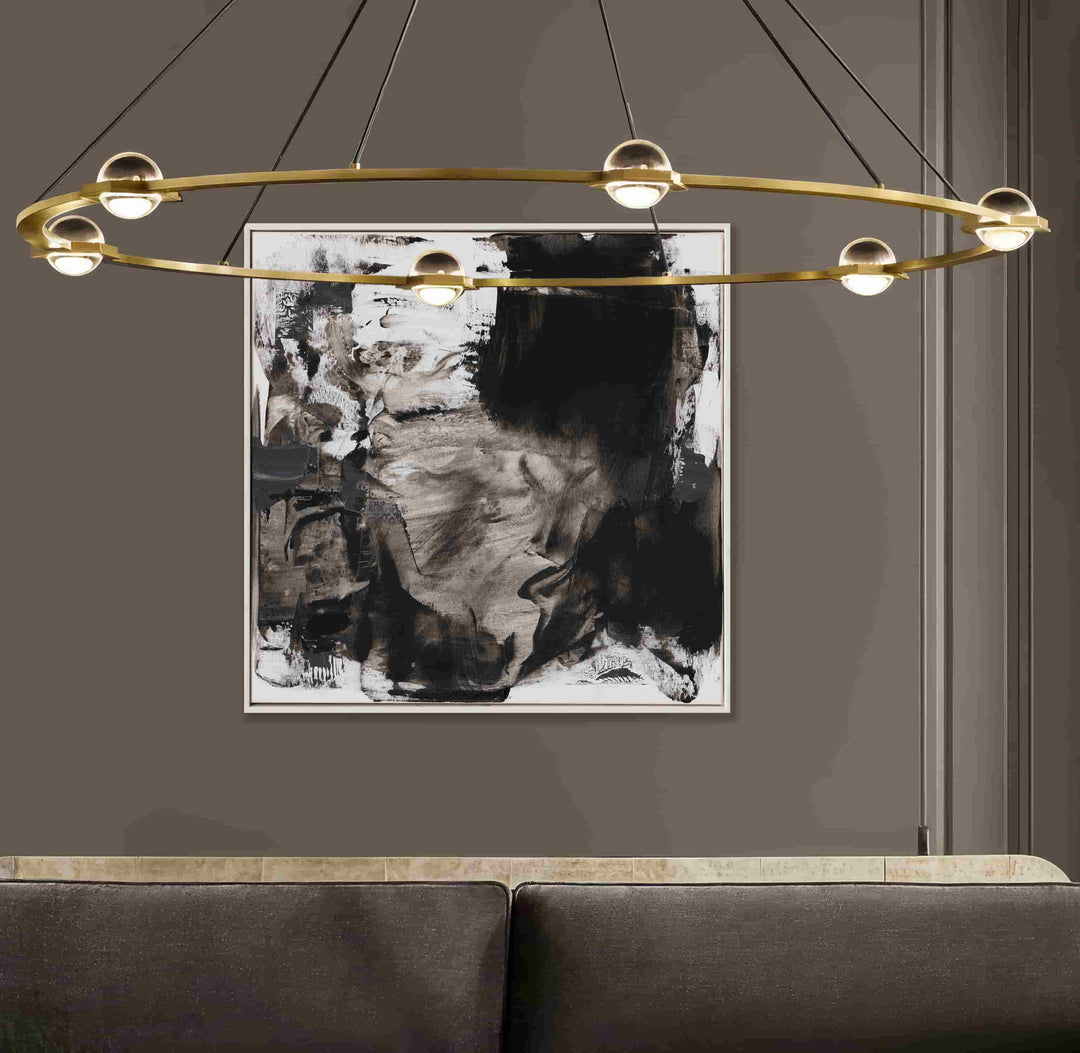 Original Handmade Abstract Wall Art – Black and Gray Textured Modern Painting