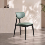 Load image into Gallery viewer, Sturdy Tapered Leg Mid Century Faux Leather Dining Side Chair 1 Piece
