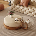 Load image into Gallery viewer, Round Artistic Coffee Table Sculptural Geometry Tiered Design Modern
