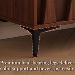 Load image into Gallery viewer, Modern Walnut Sideboard with Sculpted Wave Panels and Minimalist Silhouette

