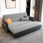 Load image into Gallery viewer, Sofa Bed Solid Wood Metal Frame Velvet Fabric Modern Convertible
