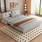 Load image into Gallery viewer, Sofa Bed Foldable Space-saving with Storage Velvet Upholstery Foam Cushion
