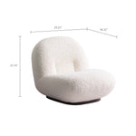 Load image into Gallery viewer, 29&#39;&#39;Cozy Bouclé Lounge Chair Creamy Comfort Softly Wrapped Aesthetic Low Profile French Relaxed Style
