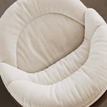 Load image into Gallery viewer, Cream Rocking Lounge Chair with Brown Wraparound Shell
