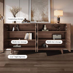 Load image into Gallery viewer, Luxury Modern Geometric Wood Sideboard Cabinet with 3D Carved Doors
