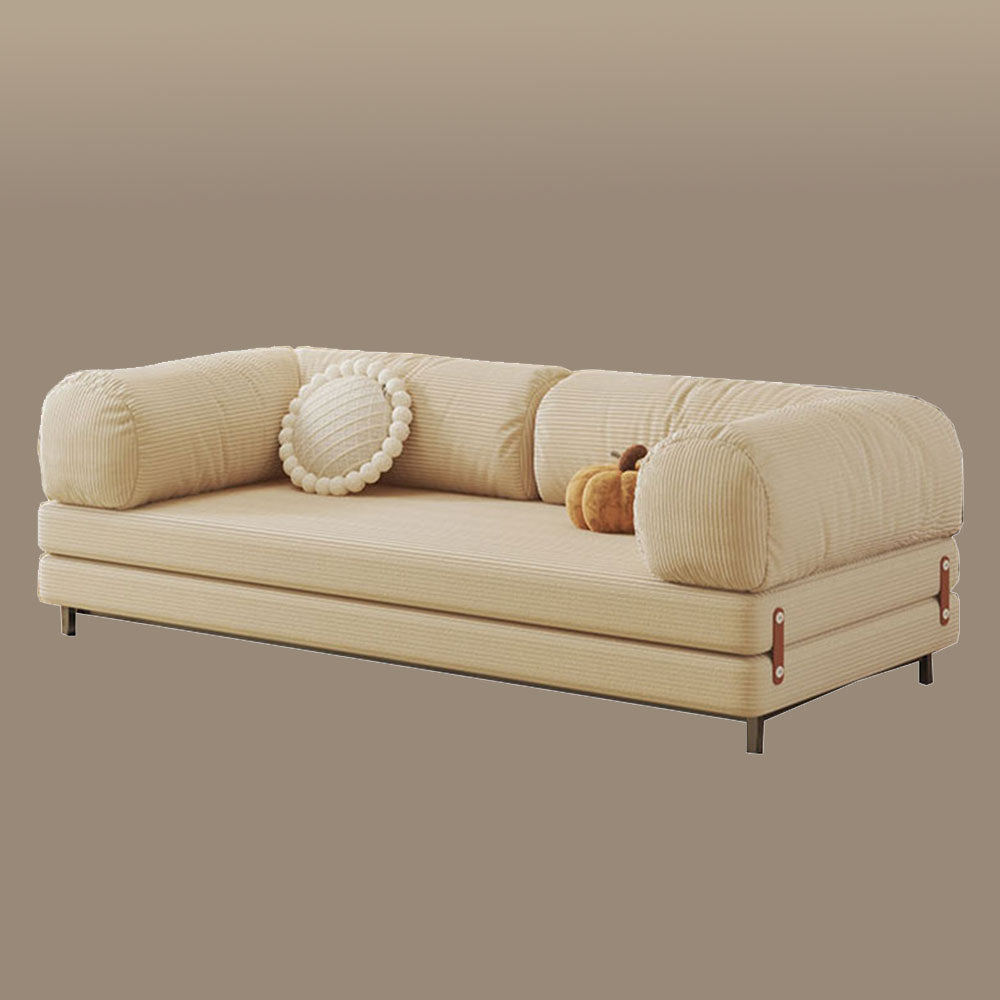 70.8" Modern Minimalist Lounge Sofa Bed Convertible Daybed Detachable Cushions