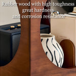 Load image into Gallery viewer, Modern Rattan Nightstand Rolling Side Table Solid Wood Mobile Bedside Cabinet with Storage
