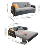 Load image into Gallery viewer, Sofa Bed Solid Wood Metal Frame Velvet Fabric Modern Convertible
