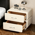 Load image into Gallery viewer, Modern Two-Tone Bedside Table with Soft Rounded Edges and Drawer Storage
