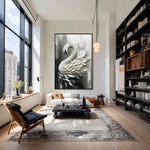 Load image into Gallery viewer, Handcrafted Painting The Swan&#39;s Dance Wall Decor
