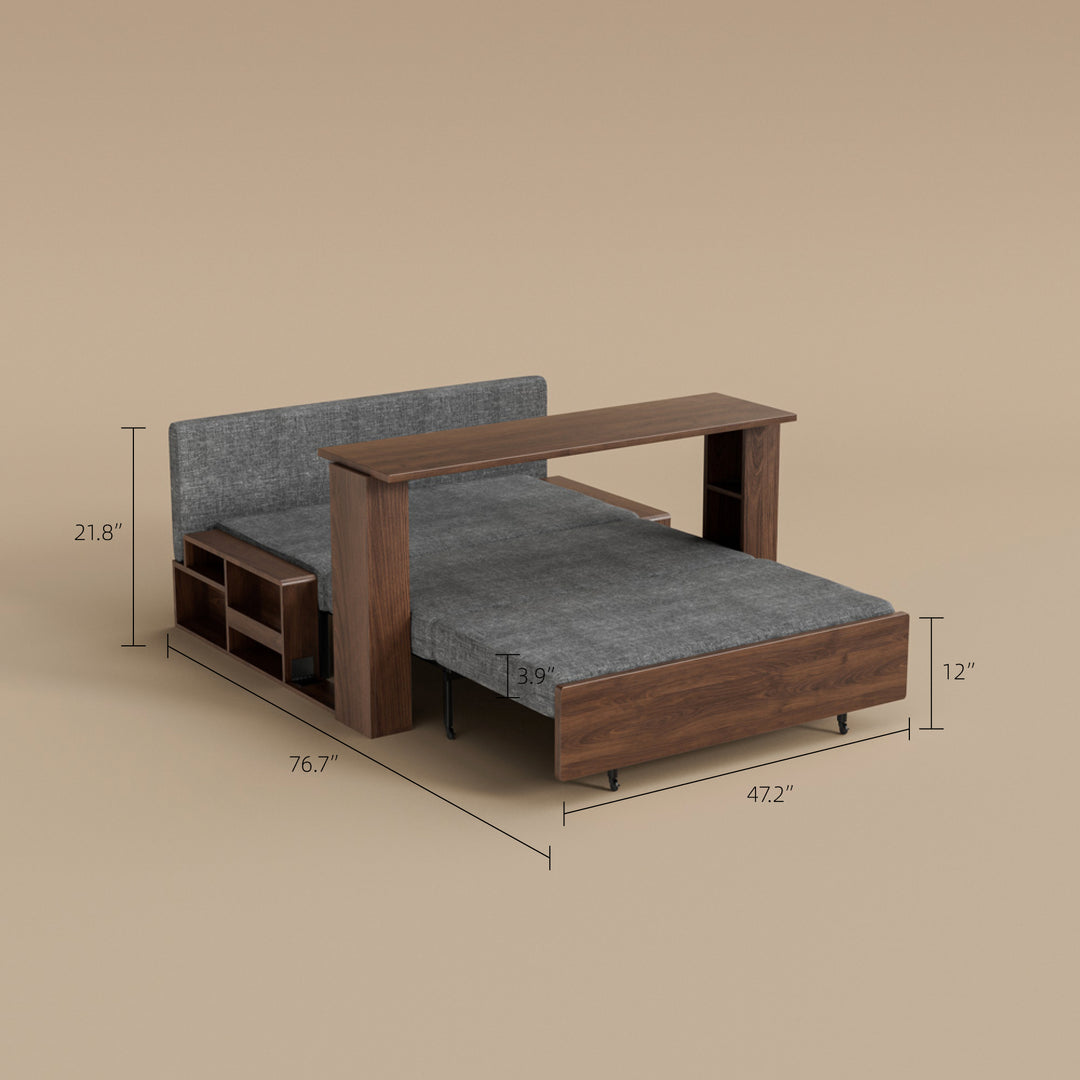 Modern Sofa Bed with Lift-up Function Space-saving Design Elegant and Practical