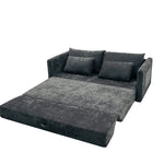 Load image into Gallery viewer, 65.52&quot; Compressed Sofa Convertible Sofa Bed Wrinkle-resistant Linen Lightweight Loveseat Wooden Armrest
