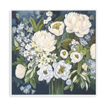 Load image into Gallery viewer, Handmade Floral Wall Art – White Flowers and Green Leaves Painting
