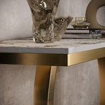 Load image into Gallery viewer, Elegant Luxury Console Table with Gold Accents
