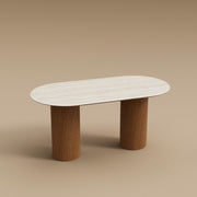 62.9''/70.8''Modern Oval Dining Table Timeless Elegance Meets Lasting Craftsmanship