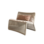 Load image into Gallery viewer, Boho Rattan Accent Chair with Cushioned Seat and Open-Weave Design
