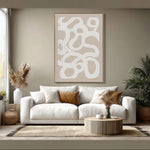 Load image into Gallery viewer, Original hand-painted abstract art, wabi-sabi strokes bring nature and calm into your space.
