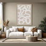 Load image into Gallery viewer, Original hand-painted abstract art, wabi-sabi strokes bring nature and calm into your space.
